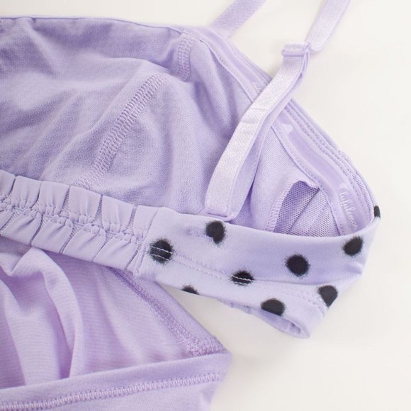 Lululemon Purple Polka Dot Cut Out Top - Picture 6 of 12